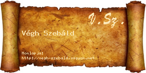 Végh Szebáld névjegykártya